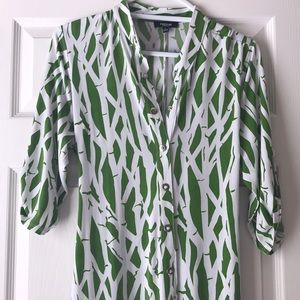 Green dress with tie sash